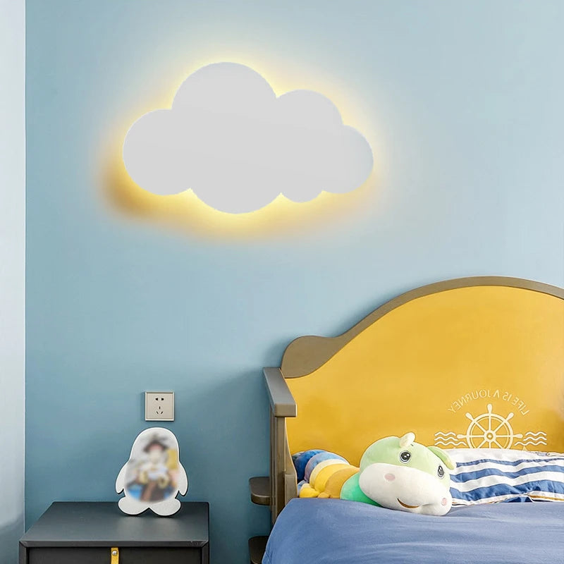 Cloud Shape LED Wall Light – Dimmable Nursery Night Light for Kids Room
