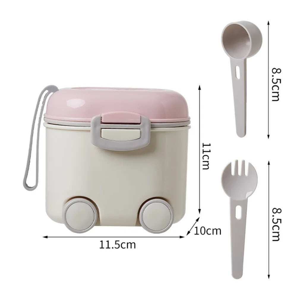 Leak-Proof Baby Formula Dispenser 400ML | Travel Milk Powder Container with Scoop