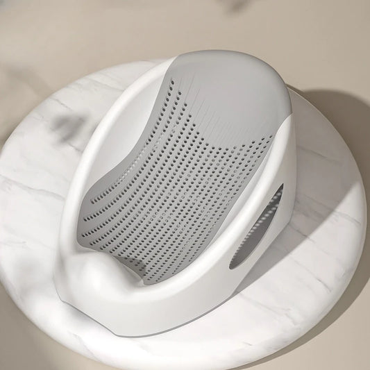 Baby Bath Support Seat with Non-Slip Base | Soft Silicone Mesh Newborn Bath Tub Insert