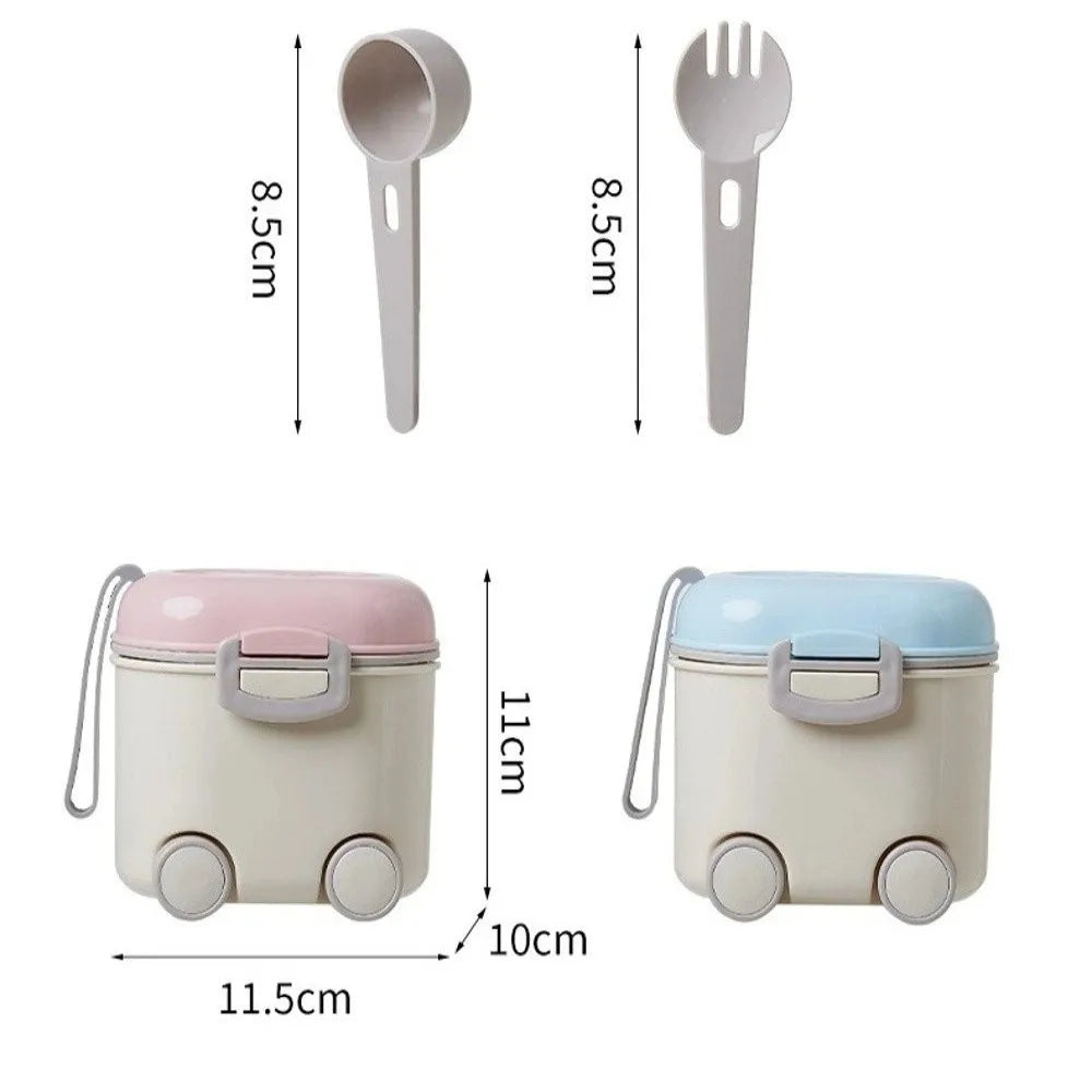 Leak-Proof Baby Formula Dispenser 400ML | Travel Milk Powder Container with Scoop