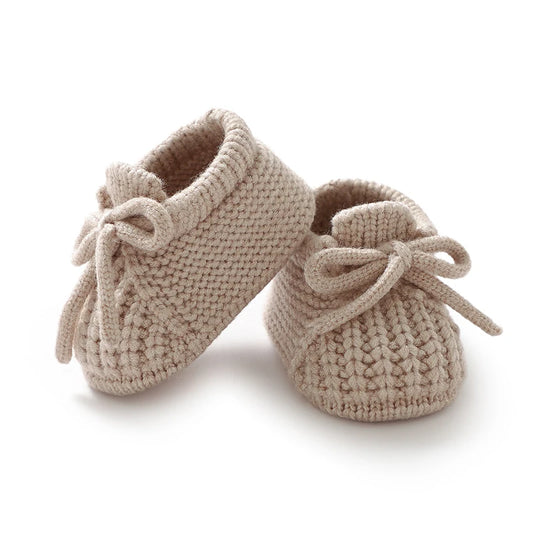 Soft Knit Baby Booties | Cozy Newborn First Walking Shoes