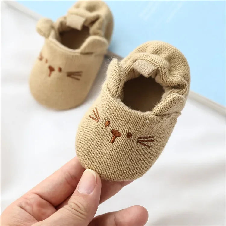 Cute Animal Baby Crib Shoes | Soft Anti-Slip First Walker Booties