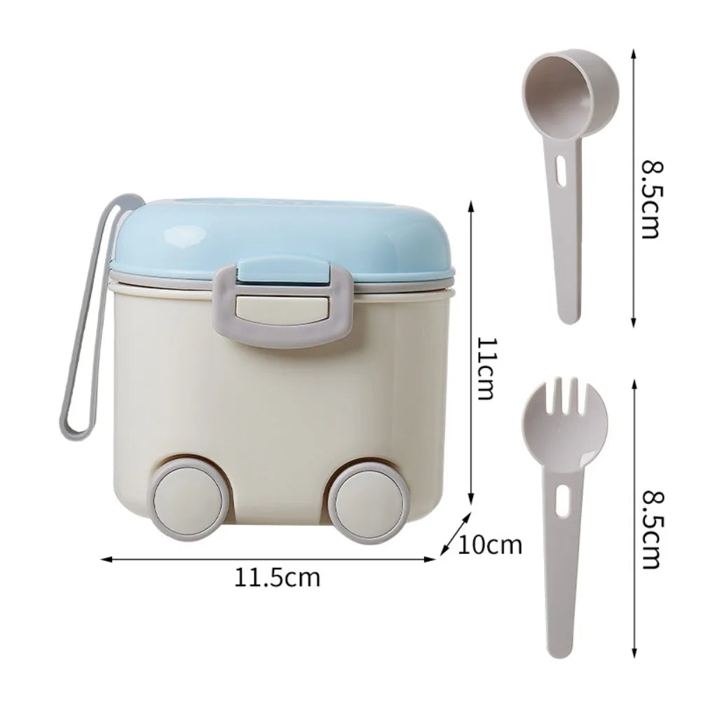 Leak-Proof Baby Formula Dispenser 400ML | Travel Milk Powder Container with Scoop